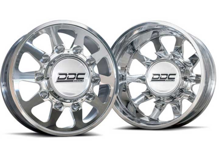 THE TEN POLISHED 22X8.25 8X200 142CB UP TO 12.50 TIRE                                                