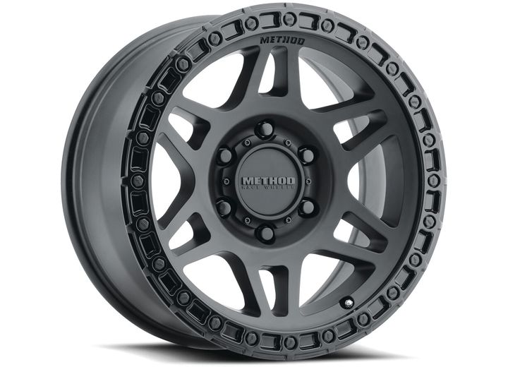 (CMOD)MR312 17X8.5 0 OS 6X135 87 CB MATTE BLK GLOSS BLK LIP (Double Black Meyer Exclusive)           