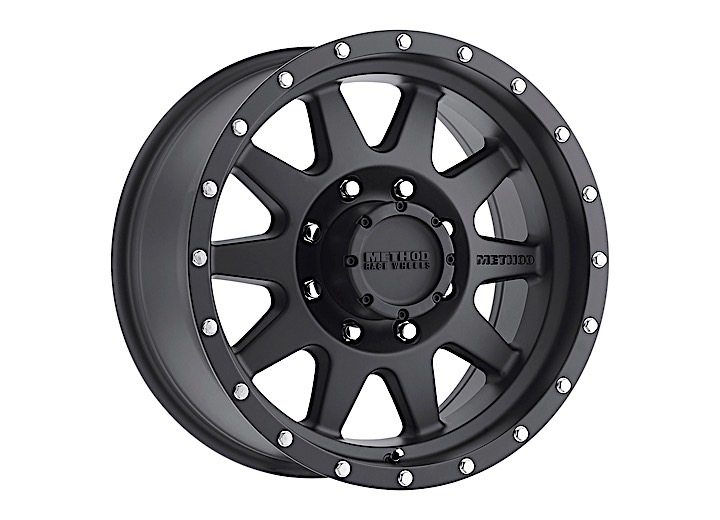 17X9  STANDARD 8X6.5 BP 4.5IN B/S -12 O/S - MATTE BLACK                                              