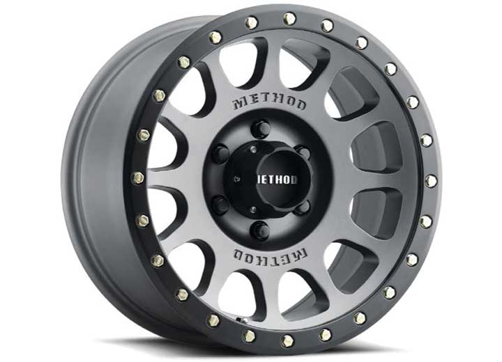 MR305 NV 17X8.5 0MM OS 5X5.5 108MM CB TITANIUM/MATTE BLACK LIP                                       