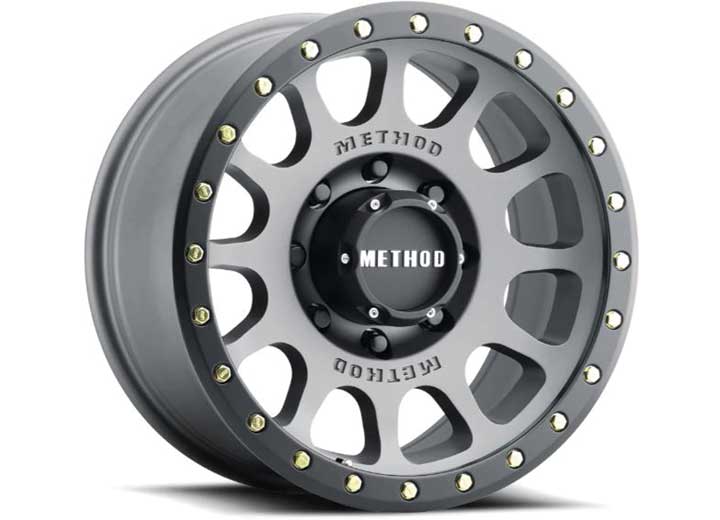 MR305 NV 17X8.5 0MM OS 5X5.5 108MM CB TITANIUM/MATTE BLACK LIP                                       