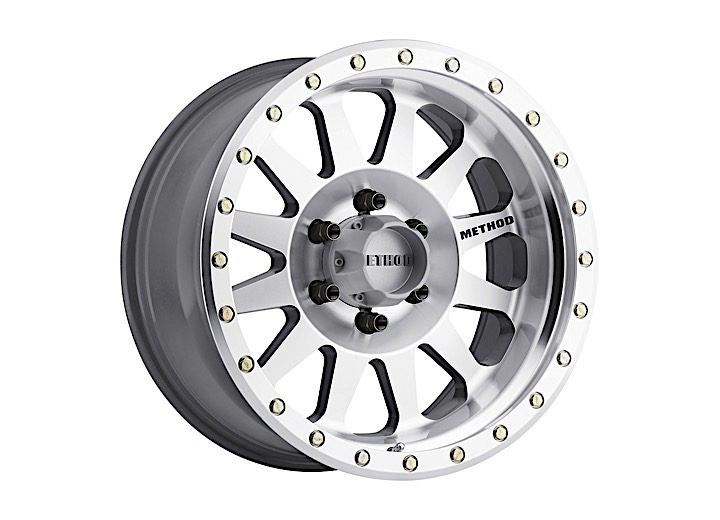 18X9 DOUBLE STANDARD 6X5.5 4.5IN B/S -12 O/S MACHINED/CLEAR COAT                                     